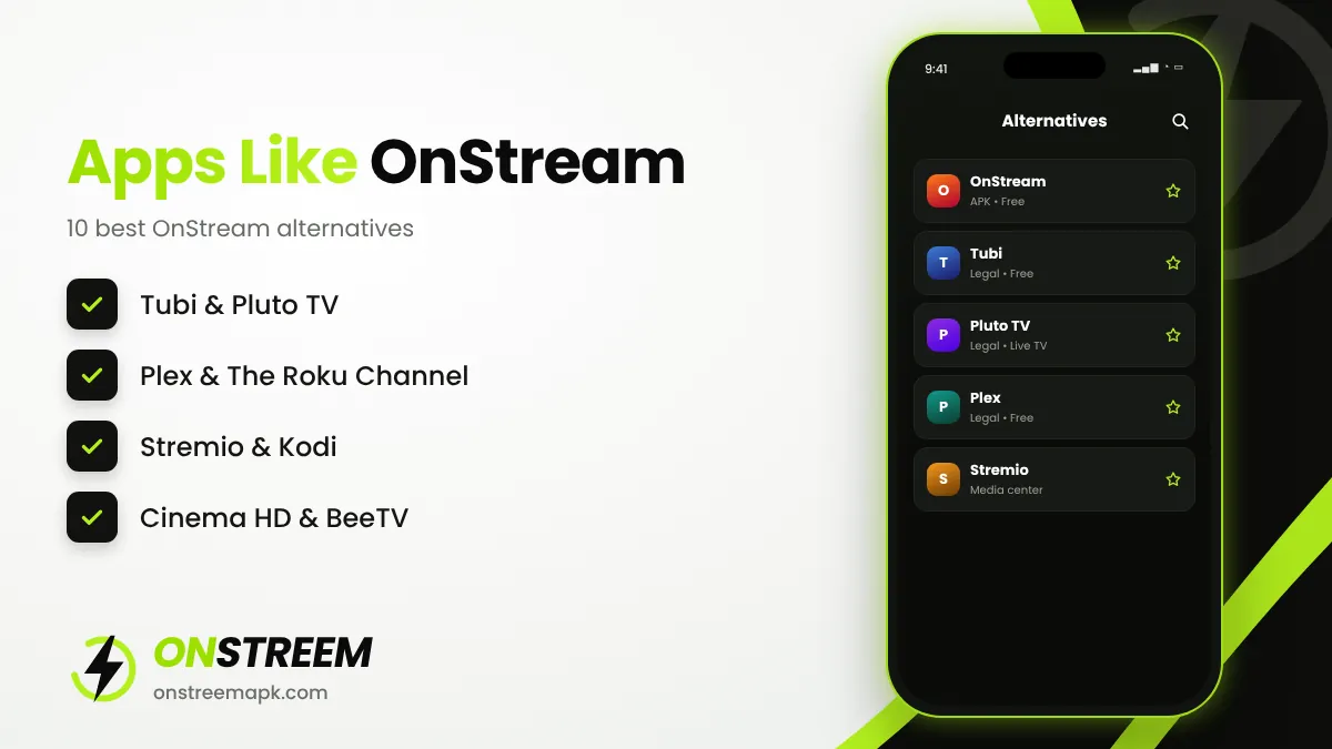 Best OnStream alternatives and apps like OnStream