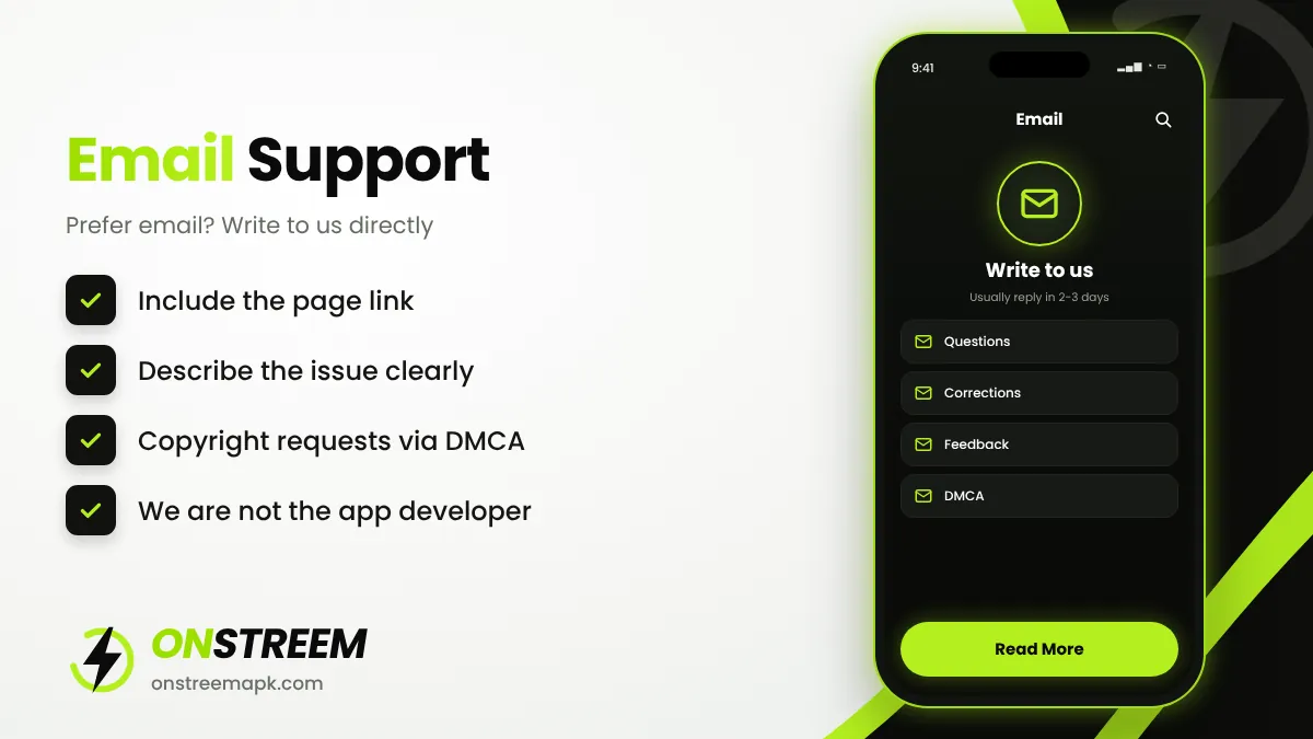 Email OnStreem APK